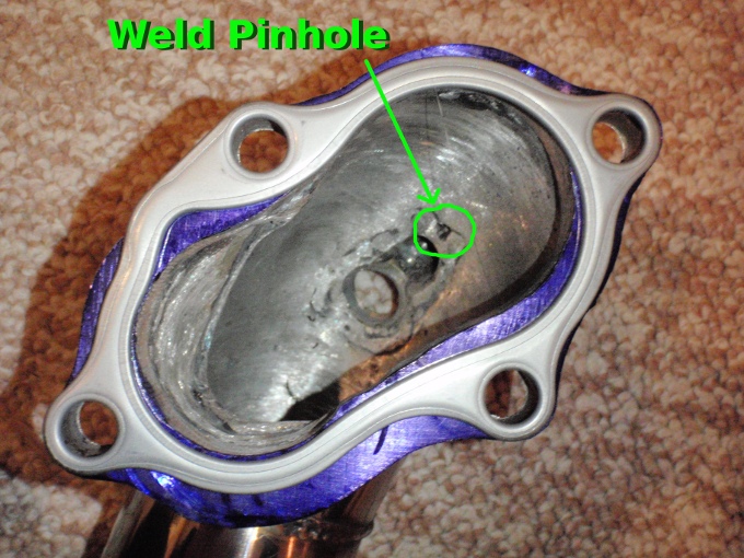 3SX O2 Flange Mismatch and Weld Pinhole