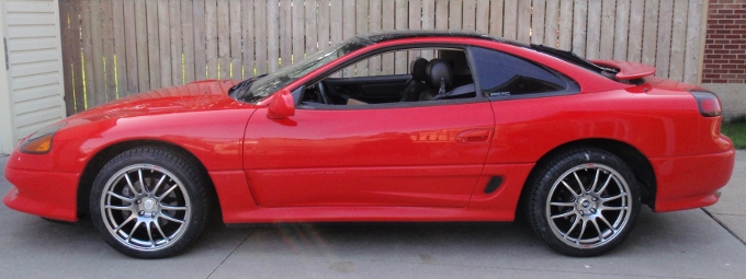 Wheels mounted on car